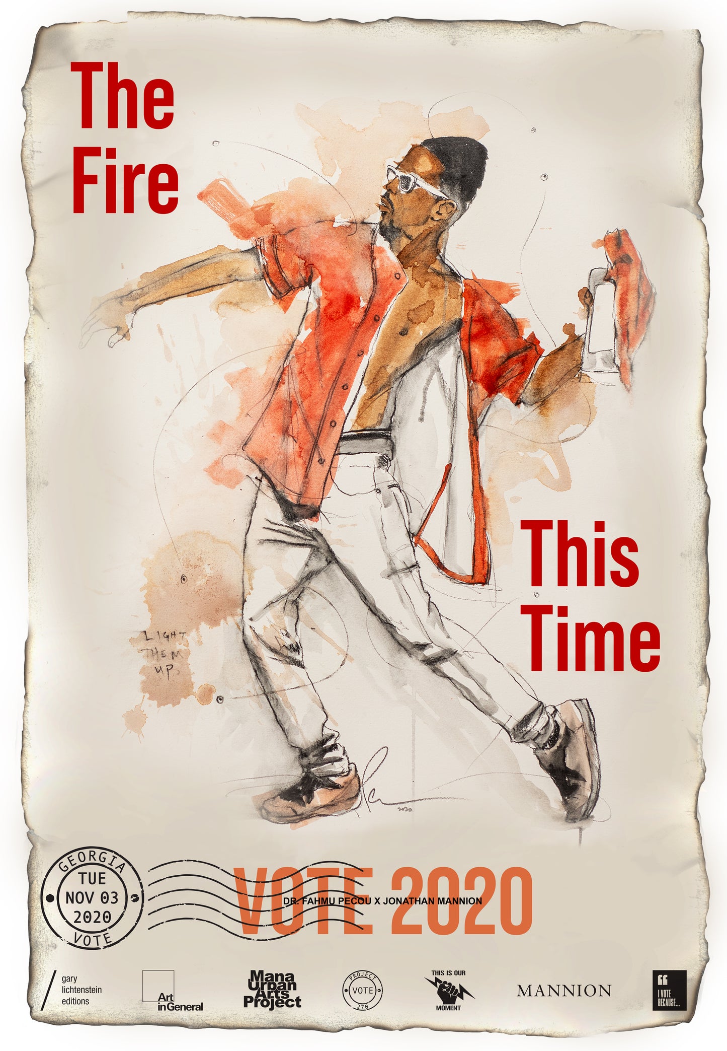 Georgia Get Out The Vote Poster by Dr. Fahamu Pecou & Jonathan Mannion