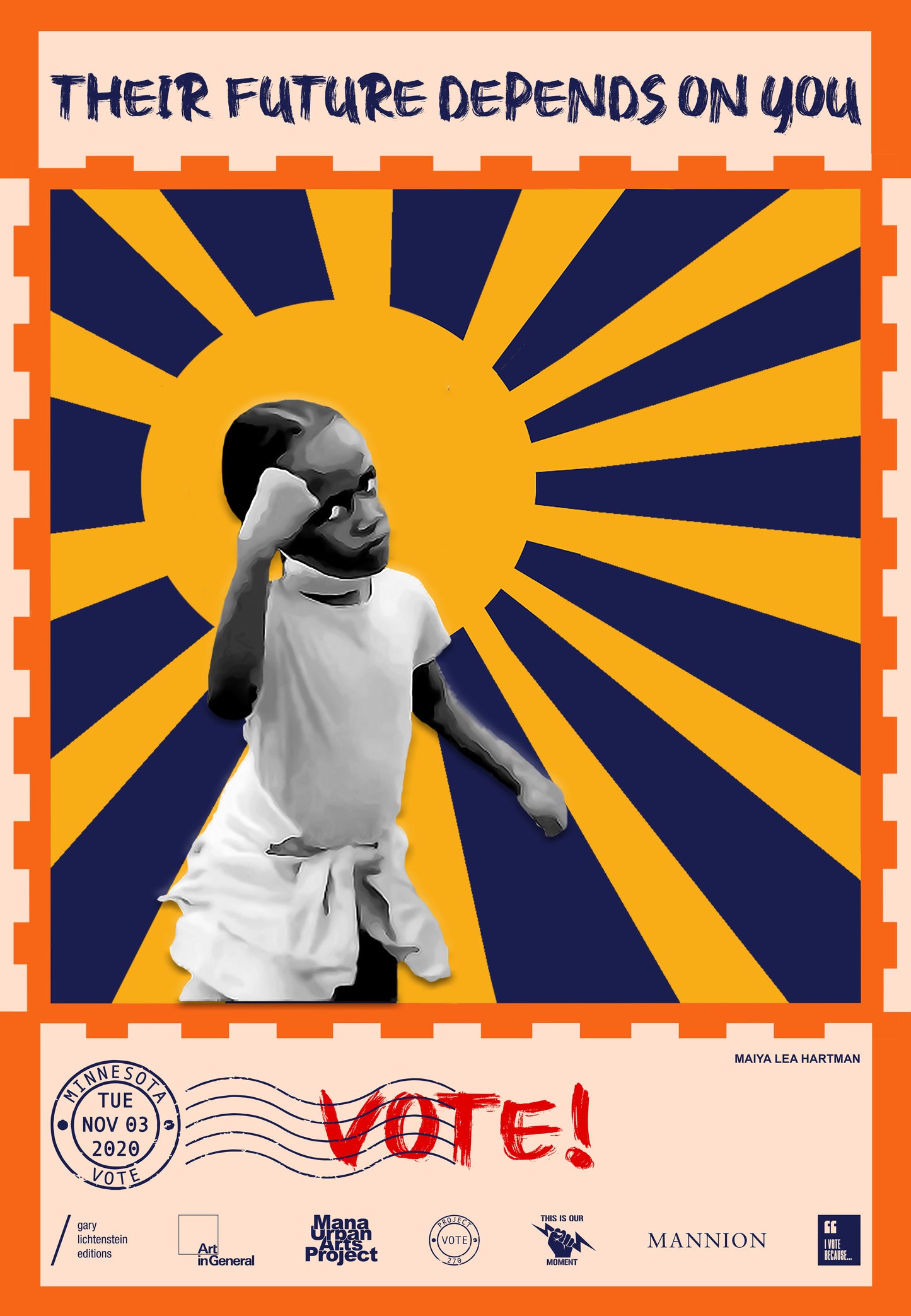 Minnesota Get Out The Vote Poster by Maiya Lea Hartman