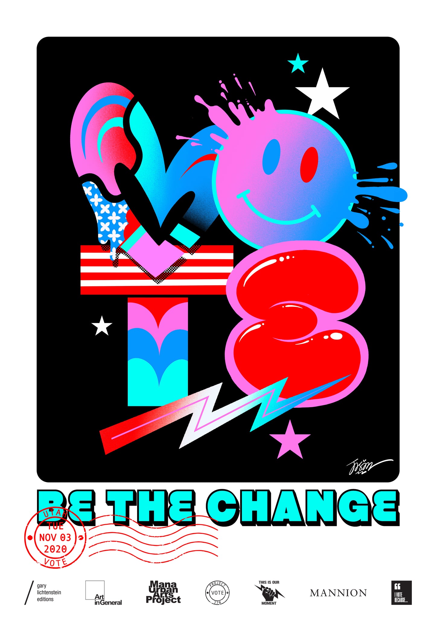 Utah Get Out The Vote Poster by Jason Naylor