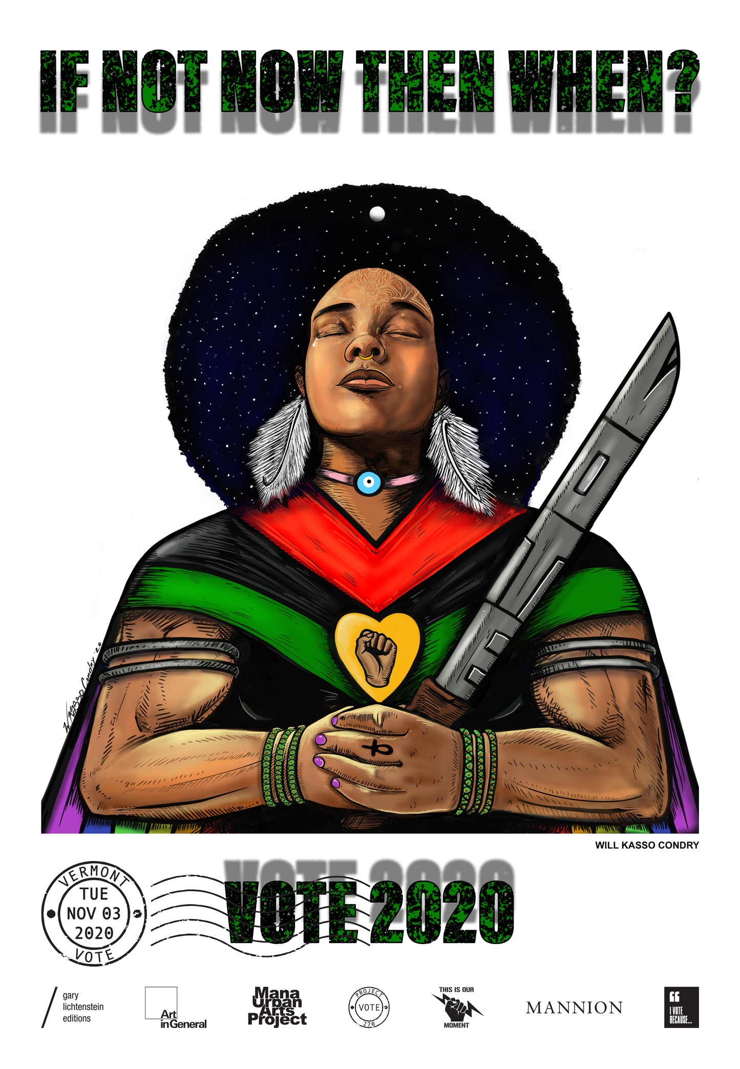 Vermont Get Out The Vote Poster by Will Kasso Condry