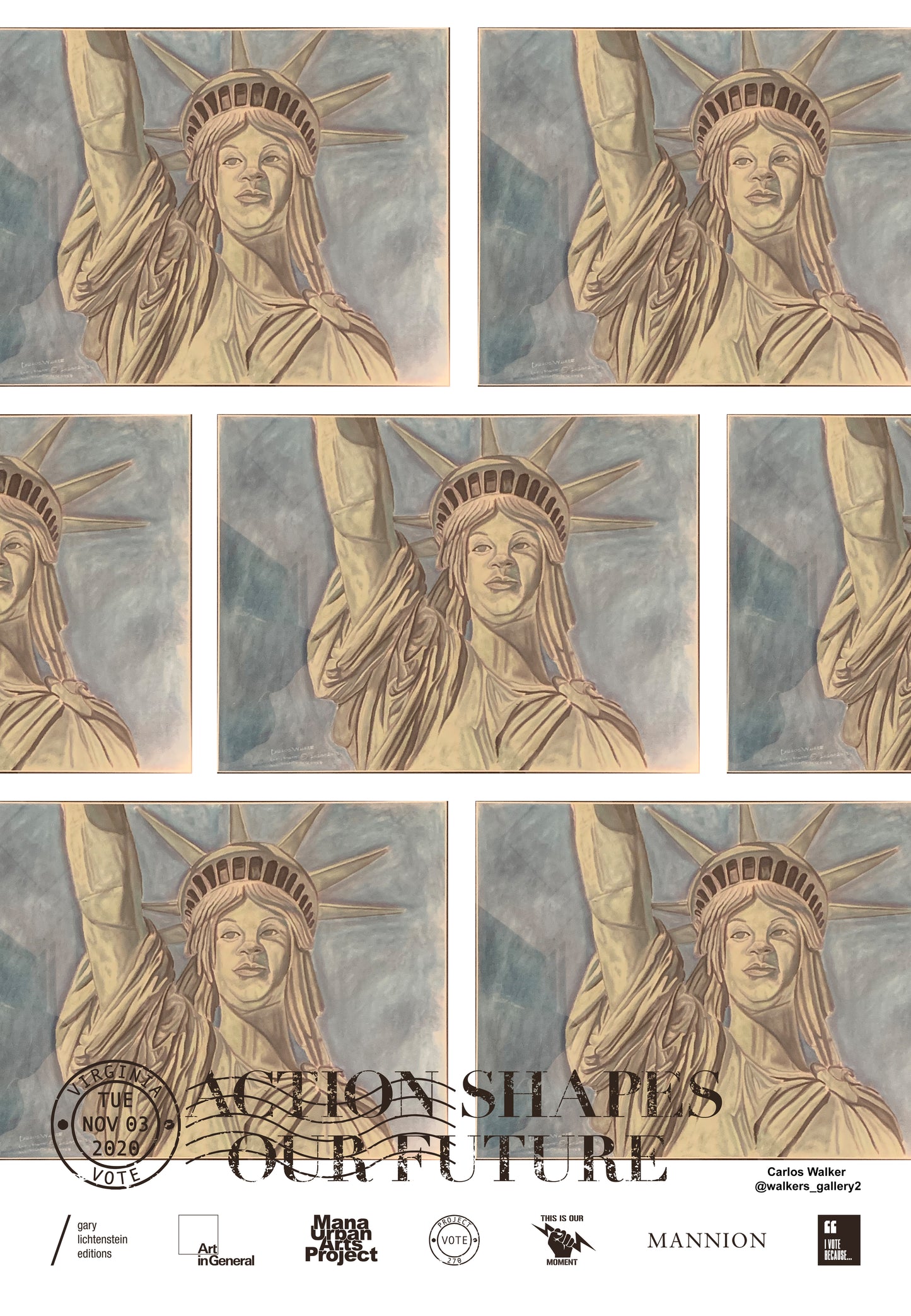 Virginia Get Out The Vote Poster by Carlos Walker