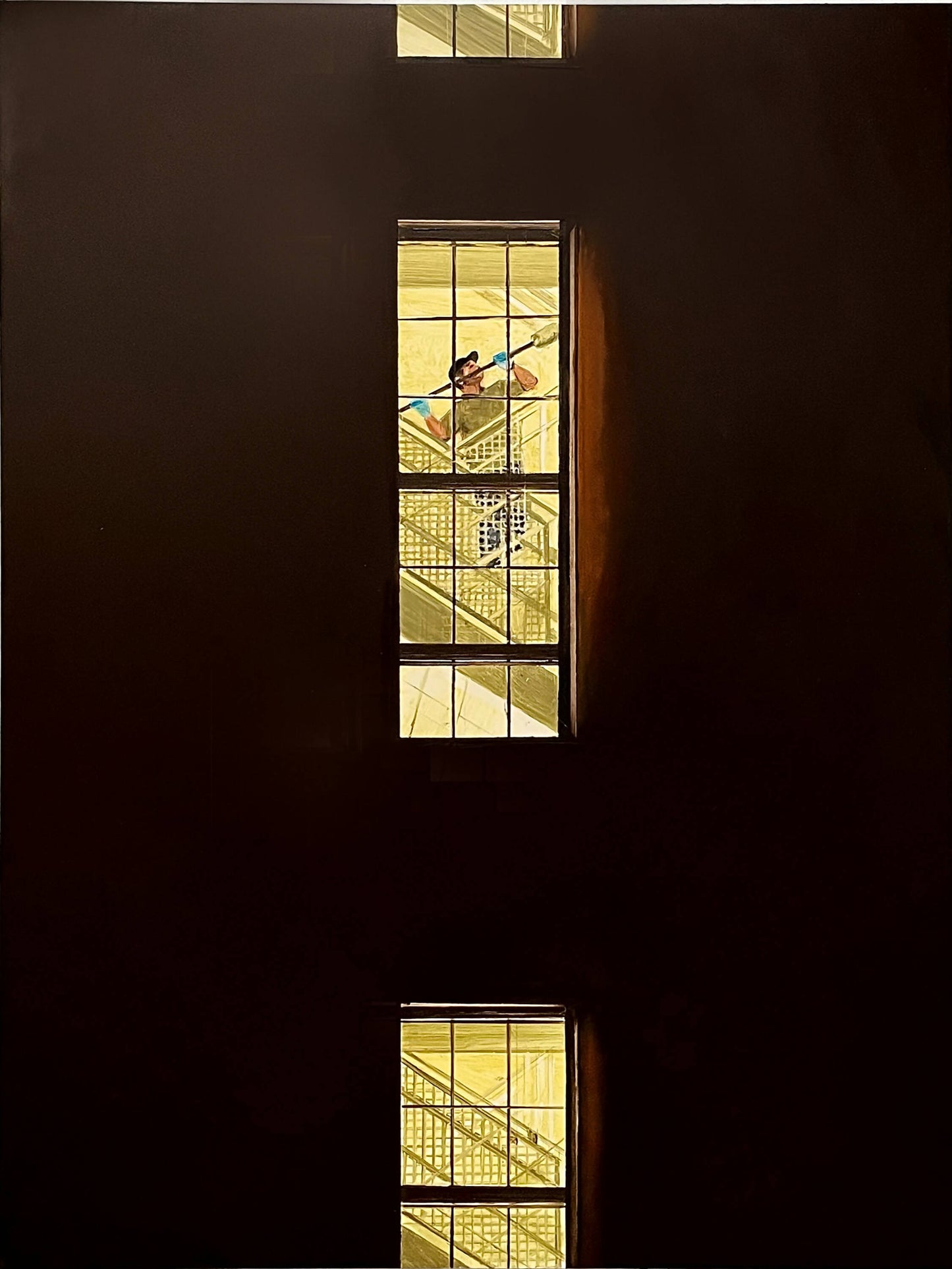 After Hours. Cleaning the Windows in Chelsea