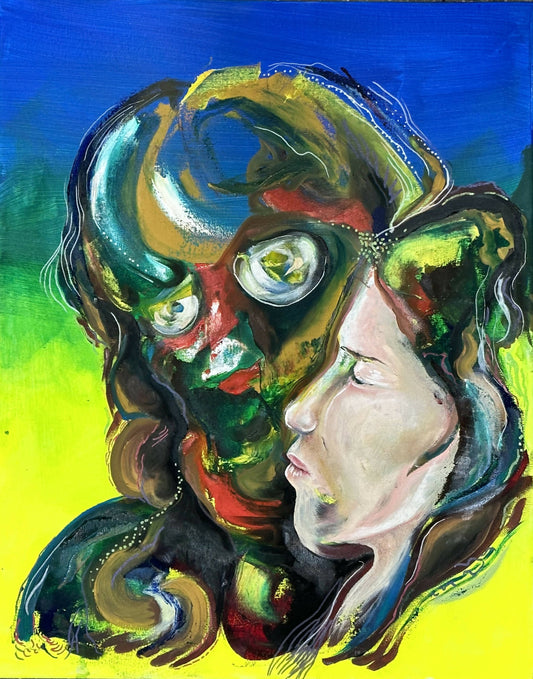 Then she closed her eyes