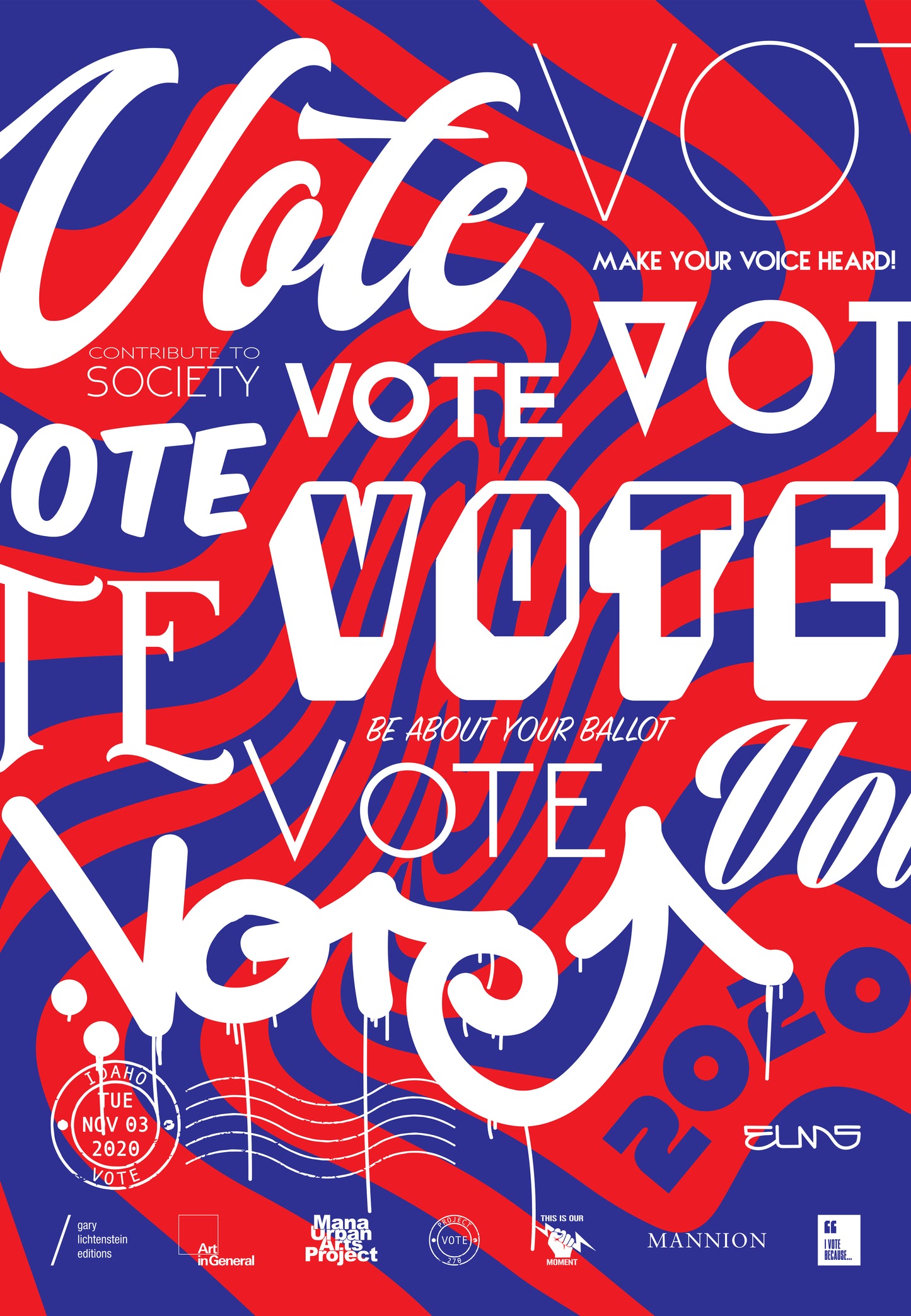 Idaho Get Out The Vote Poster by Elms One