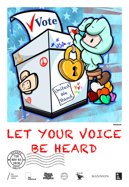 Nevada Get Out The Vote Poster by Ninobuni