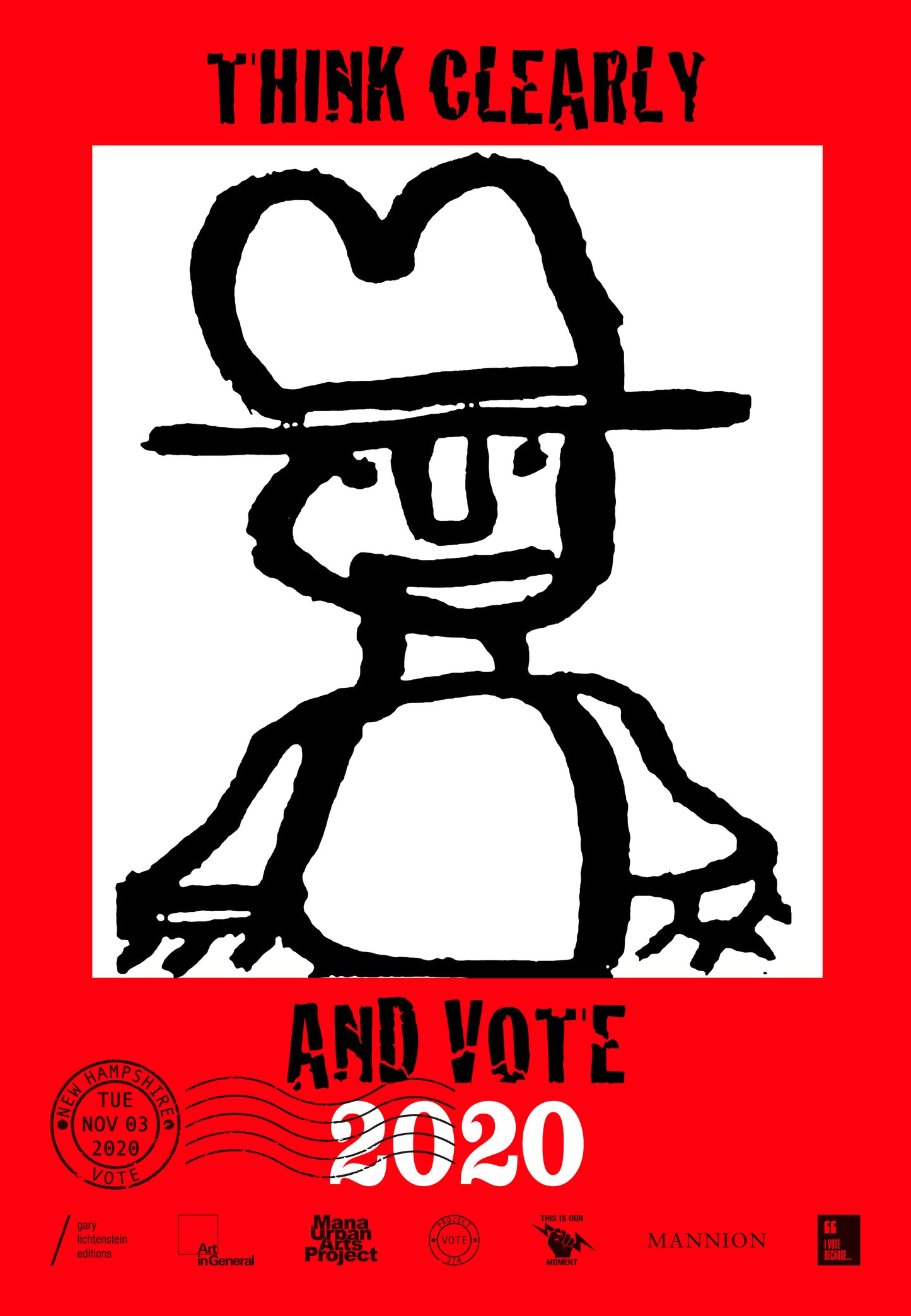 New Hampshire Get Out The Vote Poster by Phil Demise Smith
