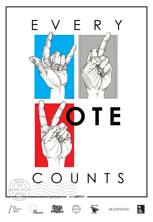 Ohio Get Out The Vote Poster by Derek Hess